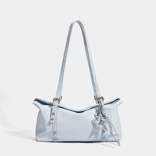 Star Print Quilted Toast Mini Crossbody Bag