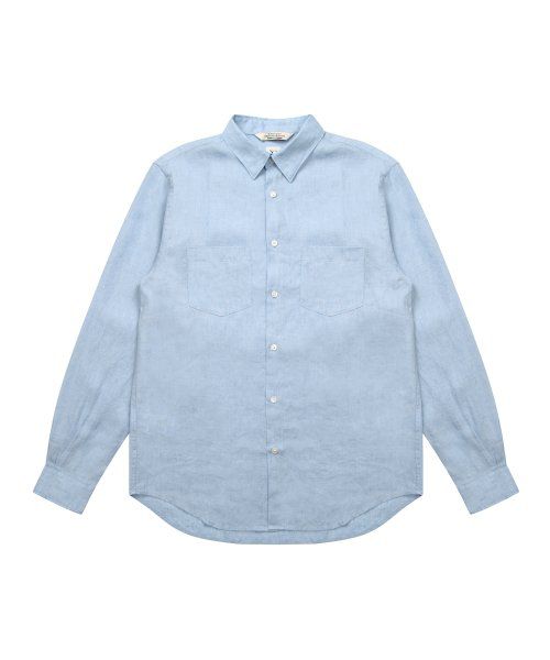 Premium Linen Shirt_Sky Blue 