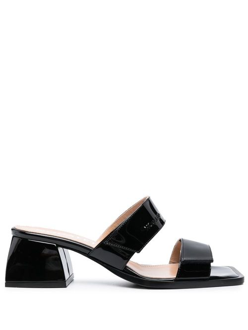 Bulla double-strap 45mm sandals - Black