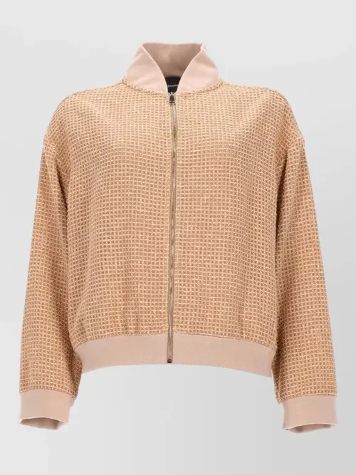 Fabiana Filippi - knitwear high collar textured knit ribbed edge
