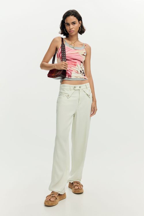 Printed strappy t-shirt