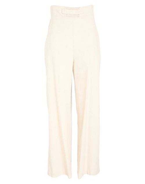 Fête Impériale Woman Pants Ivory Size 4 Organic cotton, Hemp