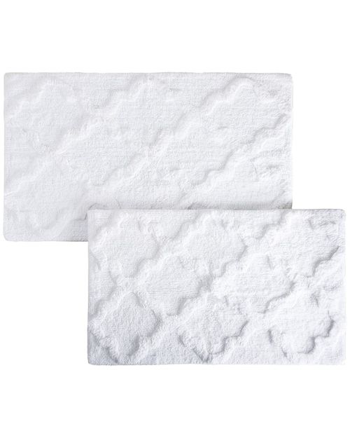Cotton Plush 2Pc Bath Mat Set