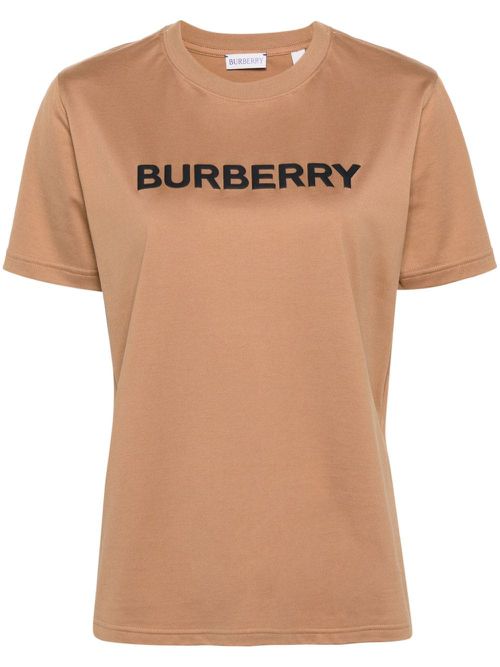 Logo-print cotton T-shirt - Brown