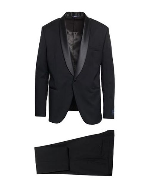 Man Suit Black Size 44 Wool, Lycra