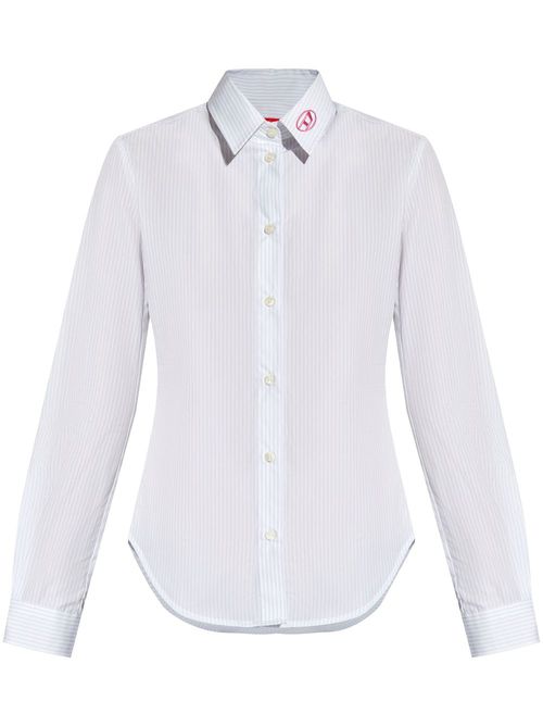 C-Gisel-P2 striped shirt - White