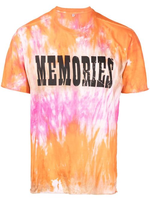 X Hiroshi Fujiwara tie-dye print T-shirt - Orange