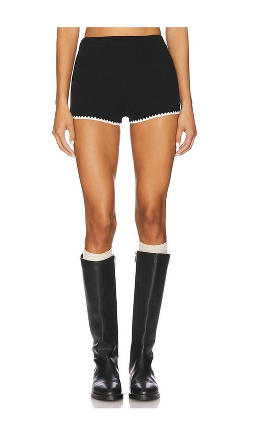 Lovers and Friends Lillie Knit Short in Black,White. - L also in S