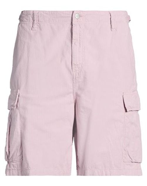 Man Shorts & Bermuda Shorts Pink Size 34 Cotton, Linen