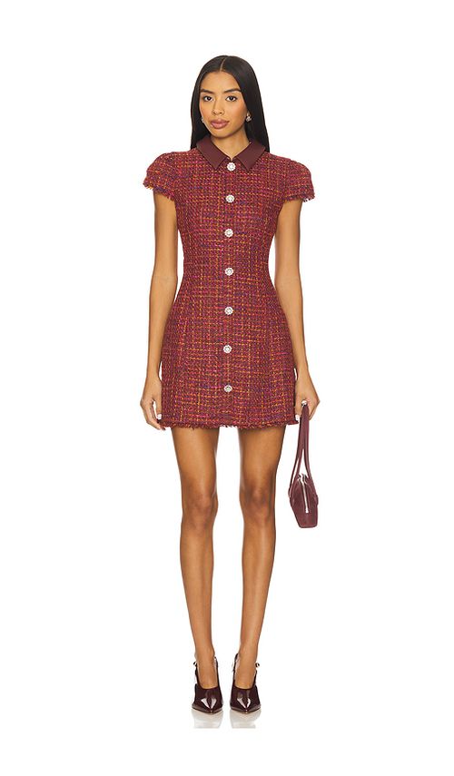 LIKELY Riello Dress in Wine Multi. 8 also , 10, 12, 2