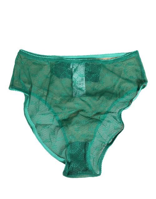 Lace Nylon Brief — Green