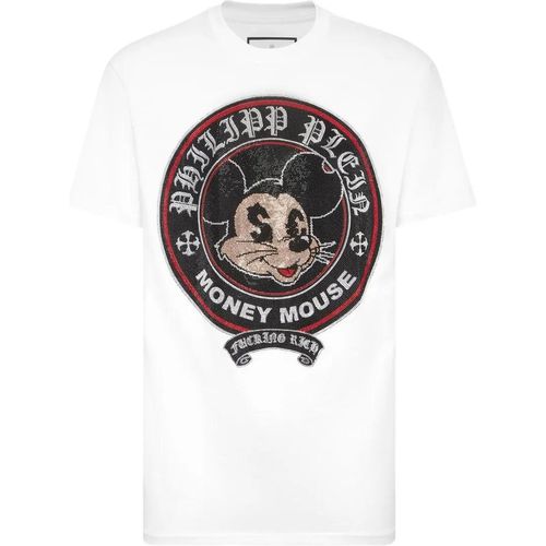 Philipp Plein - T-Shirt Mit Schmucksteinen - Größe - weiß