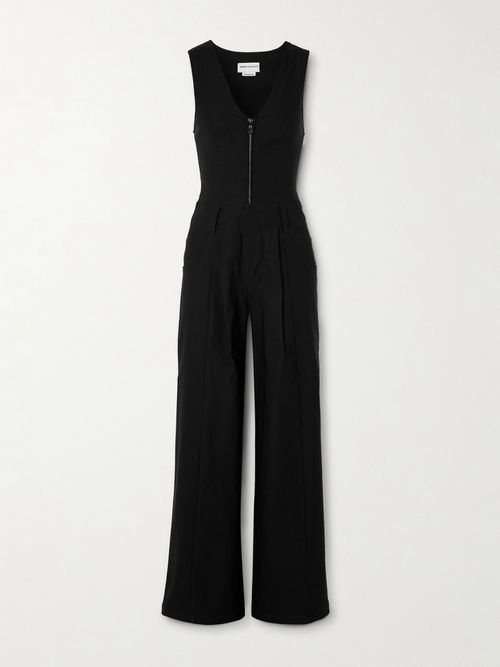 Trailblazer Stretch-taffeta Jumpsuit - Black