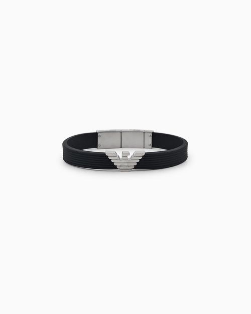 Black Silicone ID Bracelet