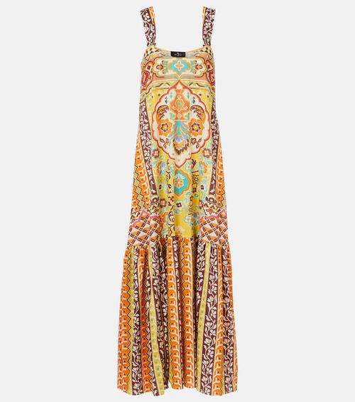 Printed cotton maxi dress