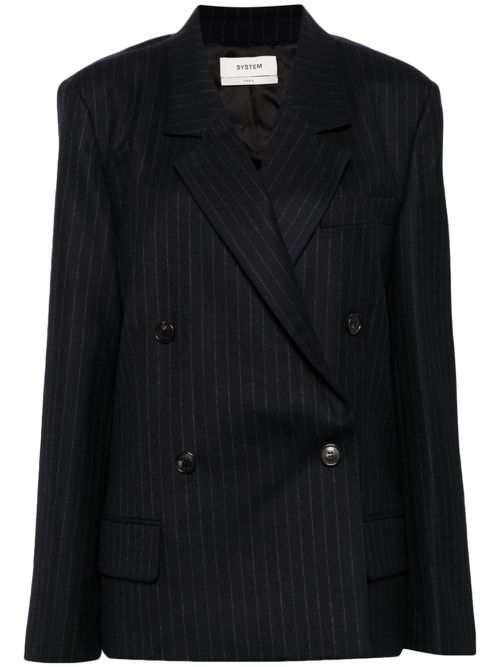 Classic stripe blazer - Blue
