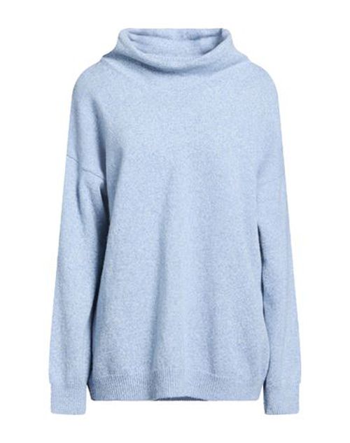 Collezione N_01 Woman Turtleneck Sky blue Size M Merino Wool