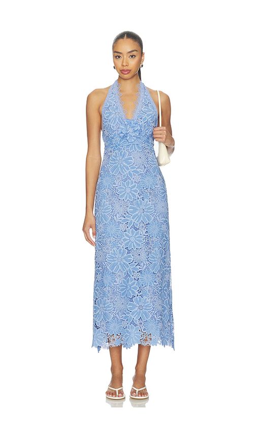 Waimari Odette Maxi Dress in Blue. XS. Also in S