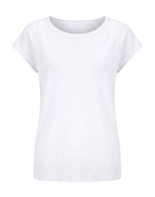 Woman Sweater White Size 8 Cotton