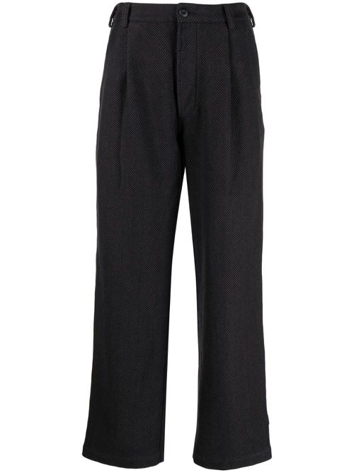 Loose Deck textured trousers - Black