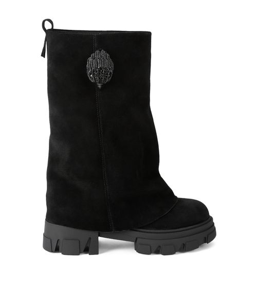 Suede Stomp Foldover Boots 50