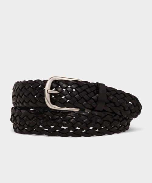 Italian Braided Leather Belt