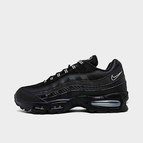 Men's Air Max 95 Big Bubble Casual Shoes in Black/Metallic Silver/Cool Grey