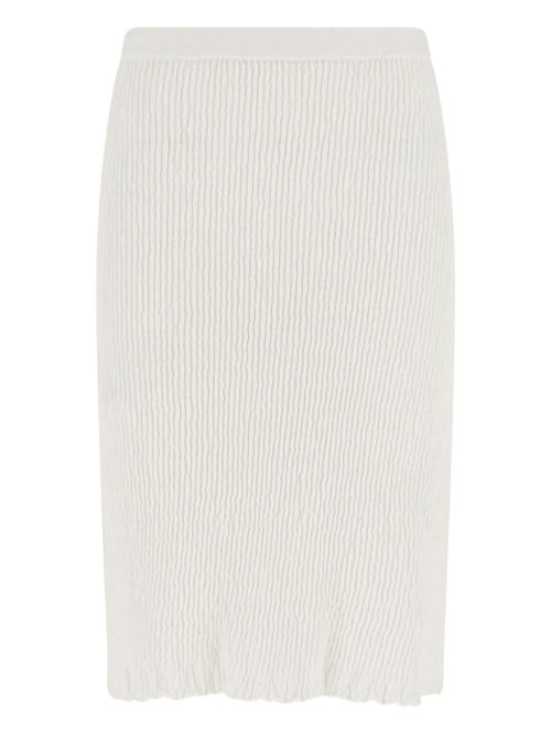 Ferragamo Jersey linen skirt - White