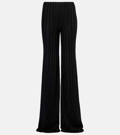 Knitted flared pants