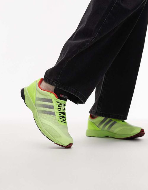 Adidas Adios OG trainers in yellow and black