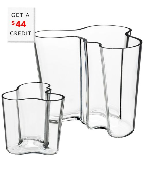 Set Of 2 Aalto Vases With $44 Credit