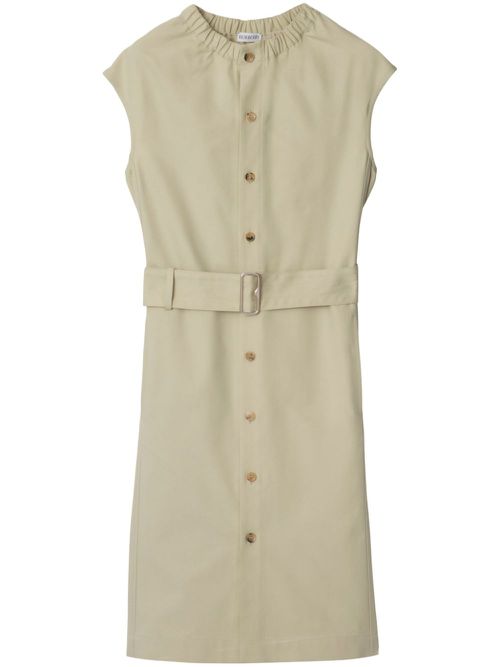 Cotton-blend dress - Neutrals
