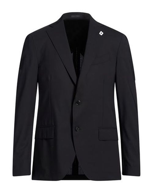 Man Blazer Black Size 40 Wool, Elastane