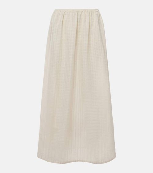 Rafaela cotton and linen maxi skirt