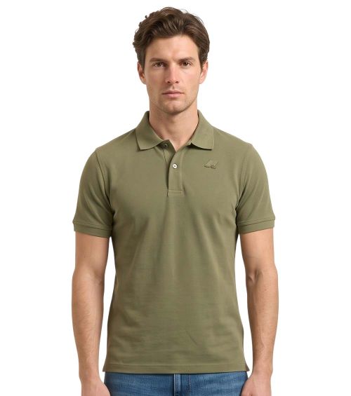 Green Shirt Collar Polo