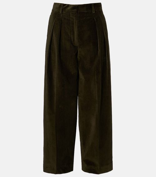 Dash cotton corduroy barrel-leg pants
