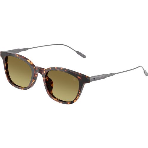 Moncler Unisex Moncler ME6027D LENTIS 30382A Gafas de sol Acetato Marrón Verde Pantos Normal Matizado