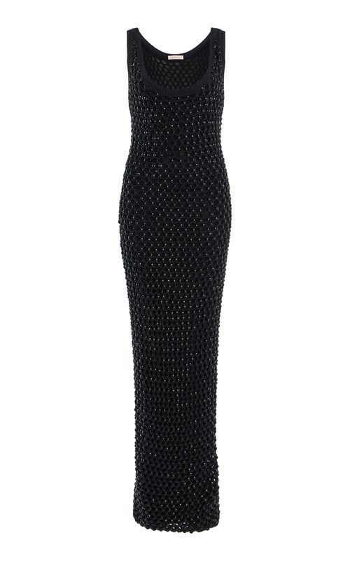Emin Crystal-Embellished Knit Maxi Dress