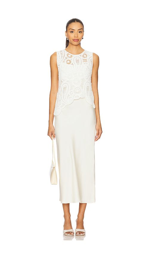 ASTR the Label MIDI-KLEID MARTINA in White,Cream. Größe S. Also in L
