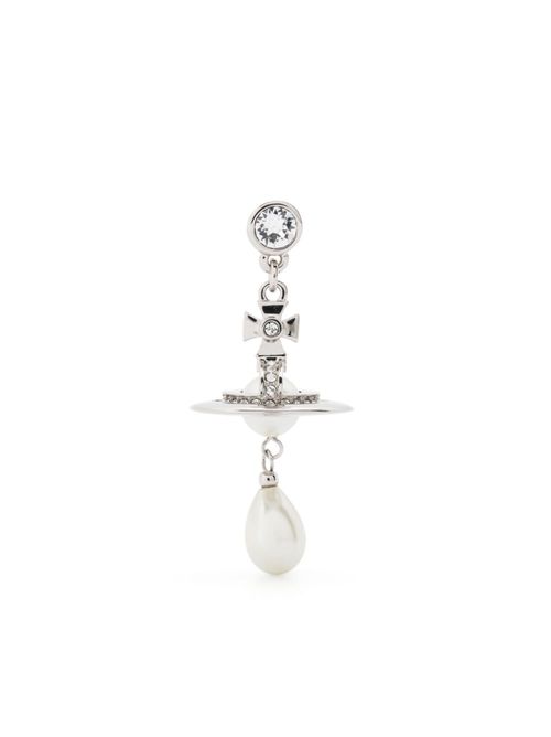 Pearl drop earring - Silver