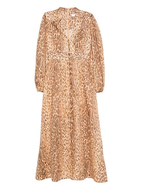 Cascadian Plunge Midi Dress