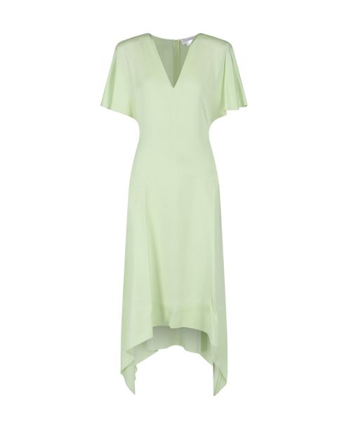 V-Neck Satin Dress