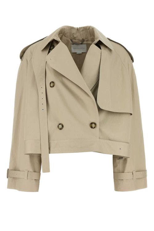 Cotton Trench Coat — Beige