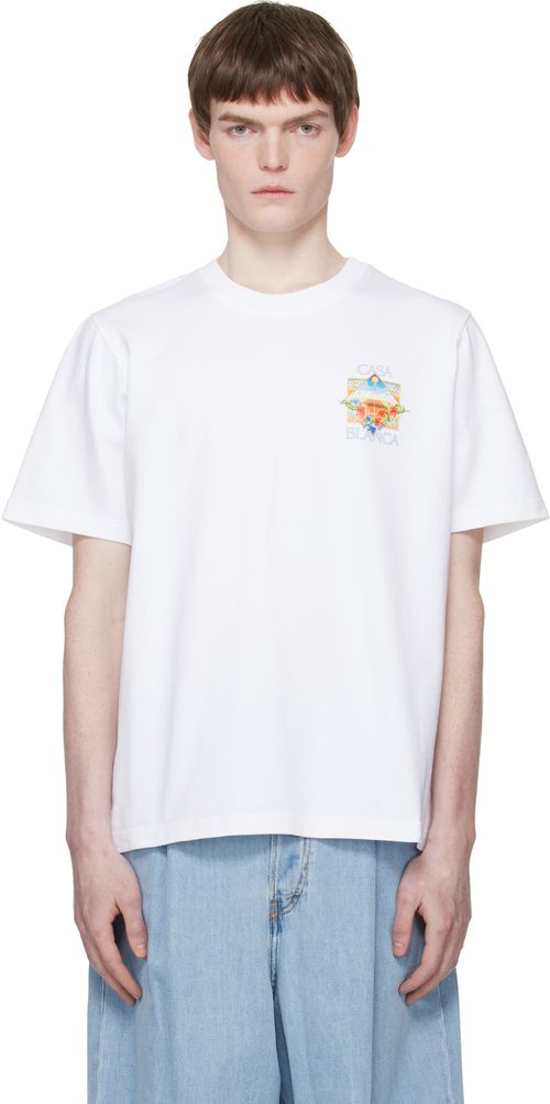 White Tennis Landscape Classic T‑shirt