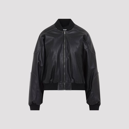 ? No brand-Bomber Jacket in Artificial Leather, 100% Polyester