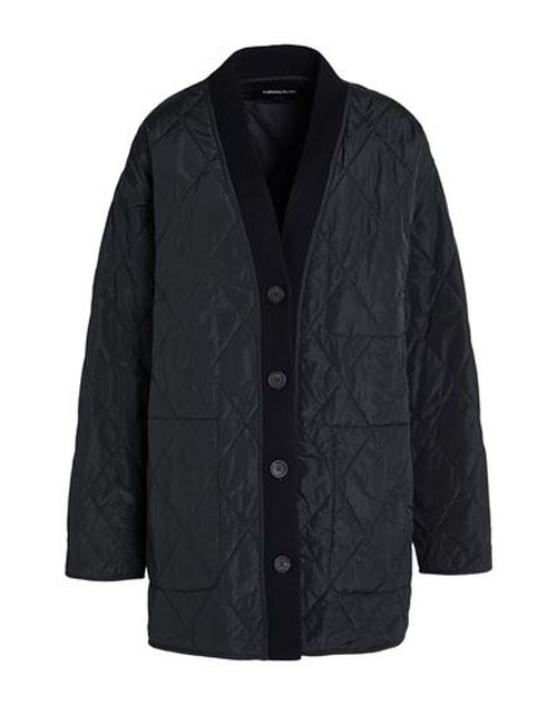 Woman Puffer Black Size 12 Polyester, Virgin Wool, Silk, Cashmere