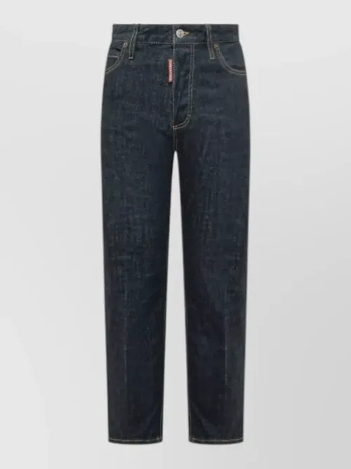 Dsquared2 - trousers five pockets belt loops contrast stitching
