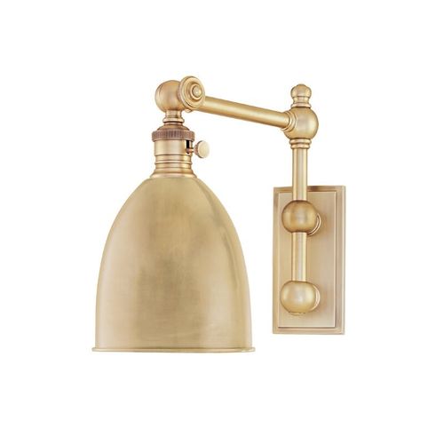 Roslyn 11" Wall Sconce in Aged Bra