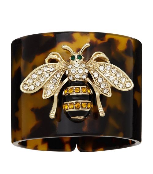 Set of 4 Tortoiseshell Bee Napkin Rings