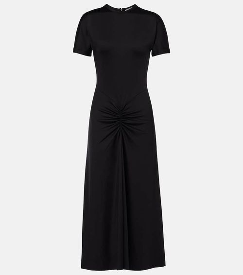 Gathered midi dress
